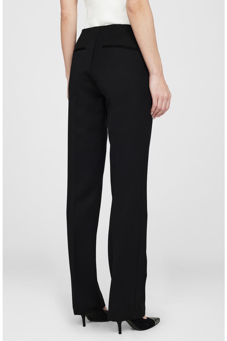 Lula Wool Straight Leg Pants, Alternate, color, BLACK