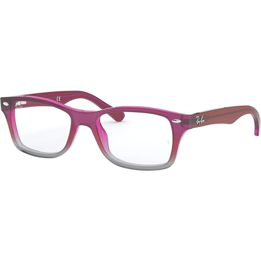 Ray Ban Ray-ban 48mm Square Optical Glasses In Pink