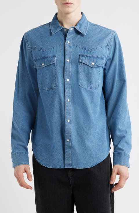 Waylon Denim Snap-Up Western Shirt