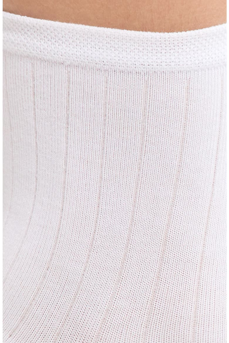 Wide Rib Ankle Socks, Alternate, color, WHITE