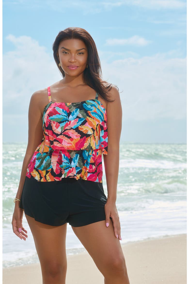 Roxy Swim Romper, Alternate, color, Vintage Jungle