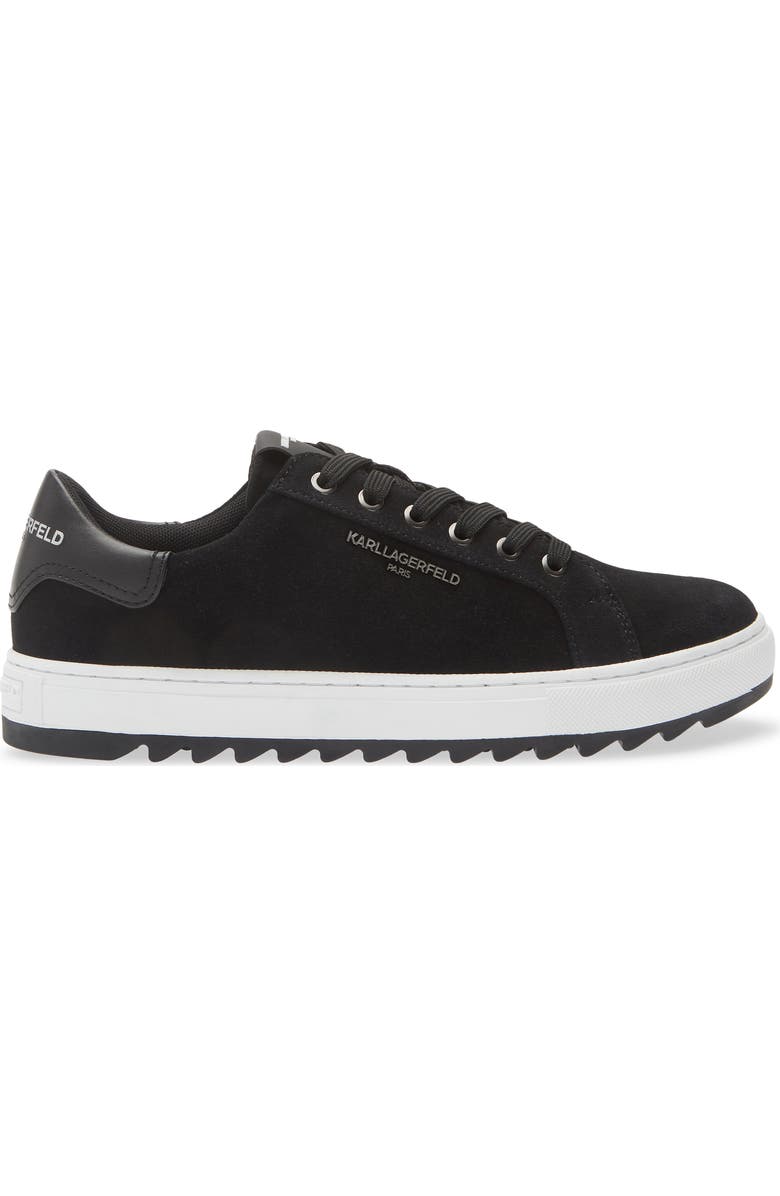 KARL LAGERFELD PARIS Logo Low Top Sneaker, Alternate, color, Black