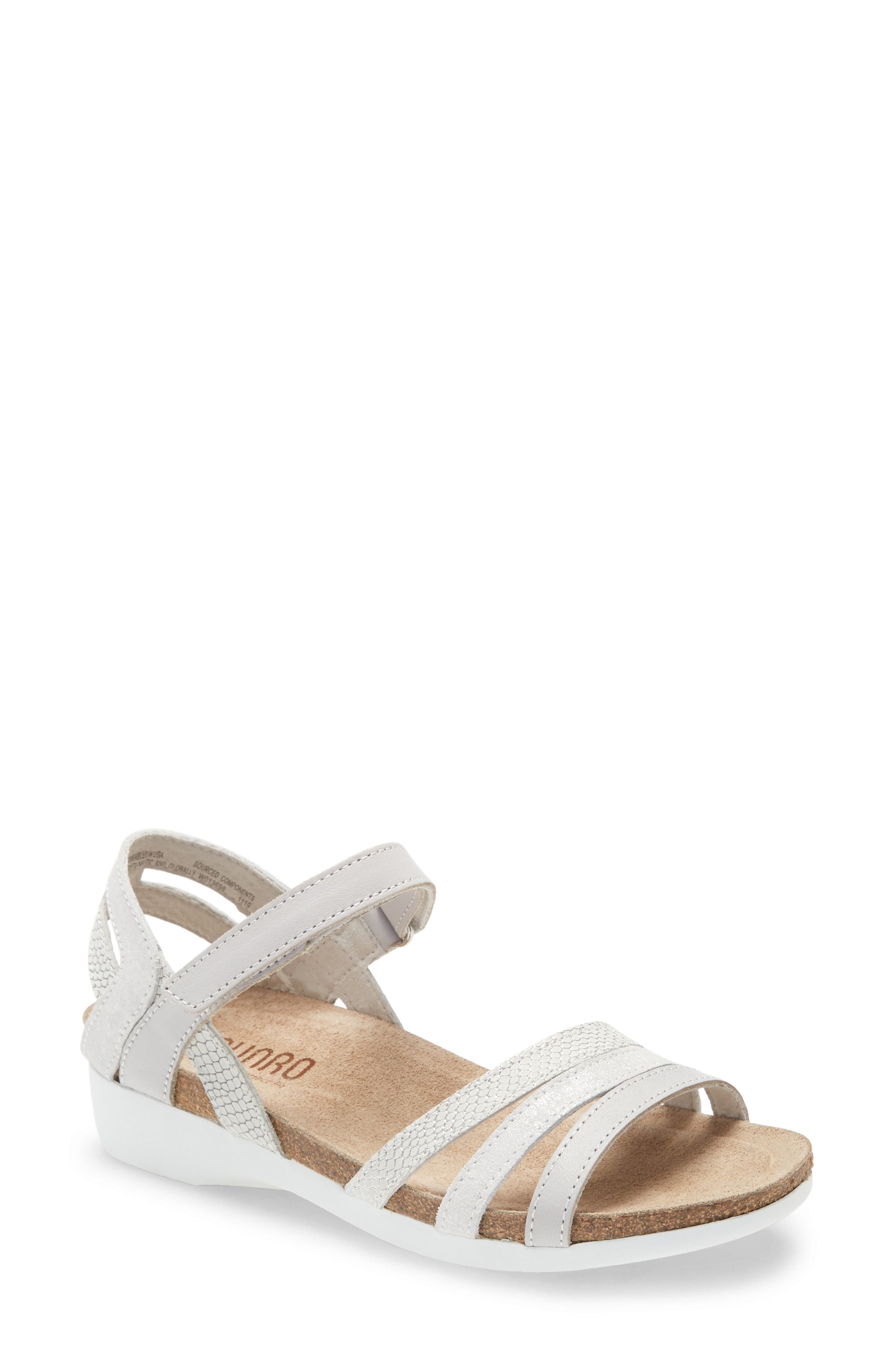Summer Sandal, Main, color, WHITE LEATHER