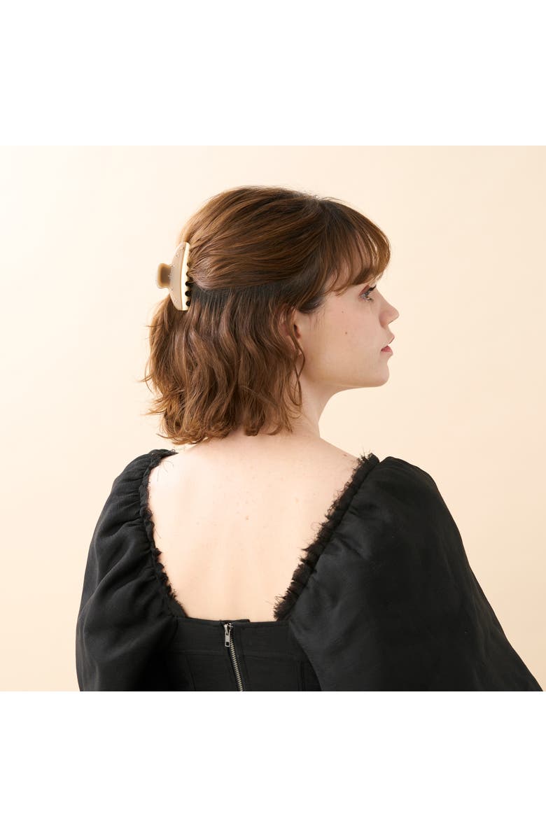 Alexandre de Paris Vendome Etoile Medium Swarovski<sup>®</sup> Crystal Embellished Hair Clip, Alternate, color, Brown