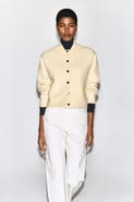 COS Layered-collar Boiled Wool Cardigan