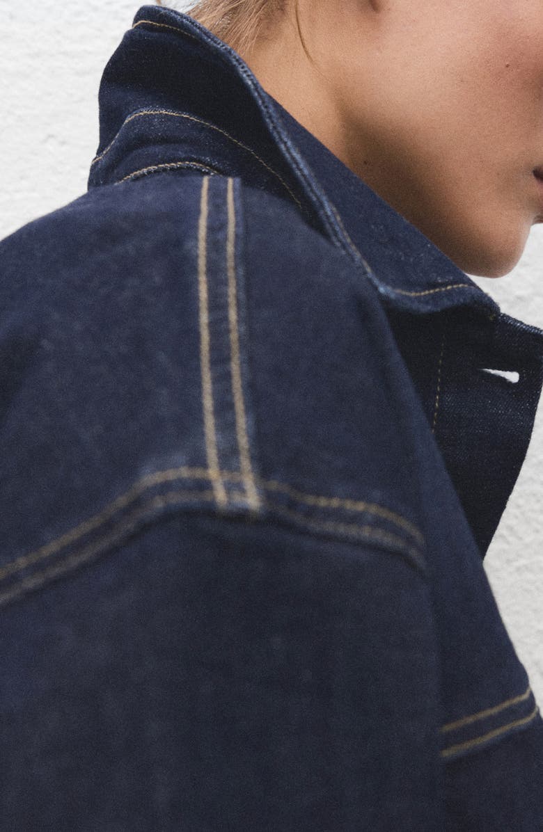 MANGO Denim Trucker Jacket, Alternate, color,