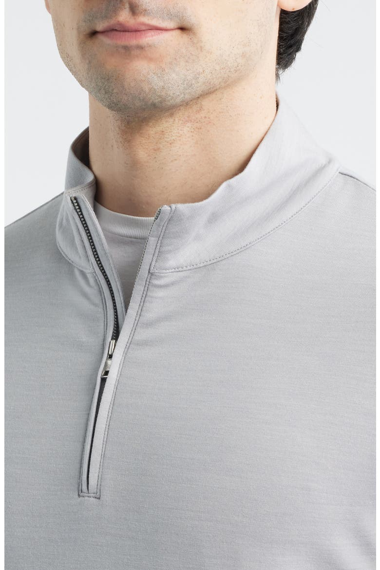 Crown Crafted Excursionist Flex Merino Wool Blend Quarter Zip, Alternate, color, GREY HEATHER
