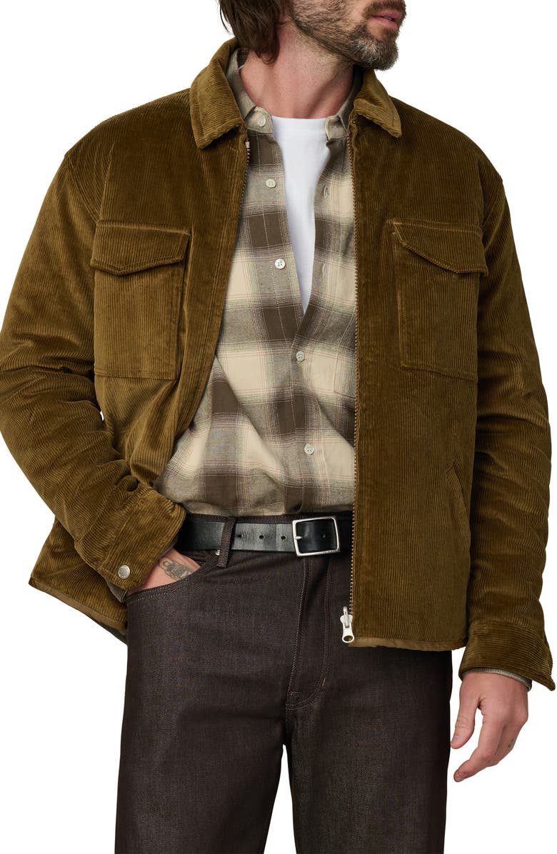 Joe's Corduroy Zip Jacket, Main, color, Beech