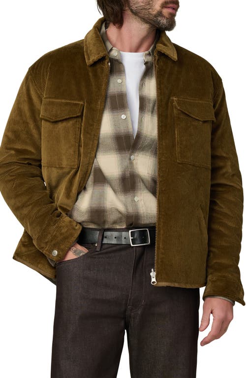 Joe's Corduroy Zip Jacket In Brown