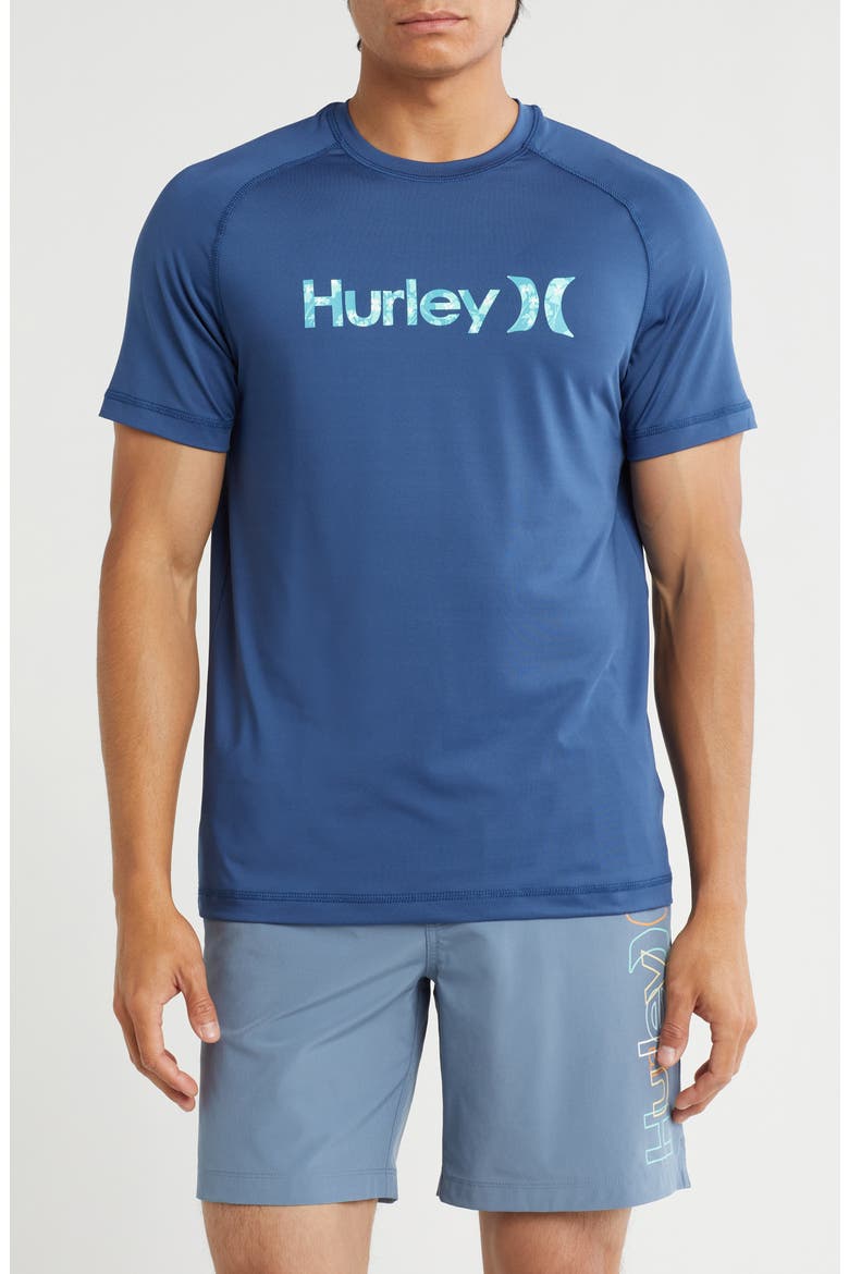 Short Sleeve UPF 50+ Rashguard, Main, color, SUBMARINE