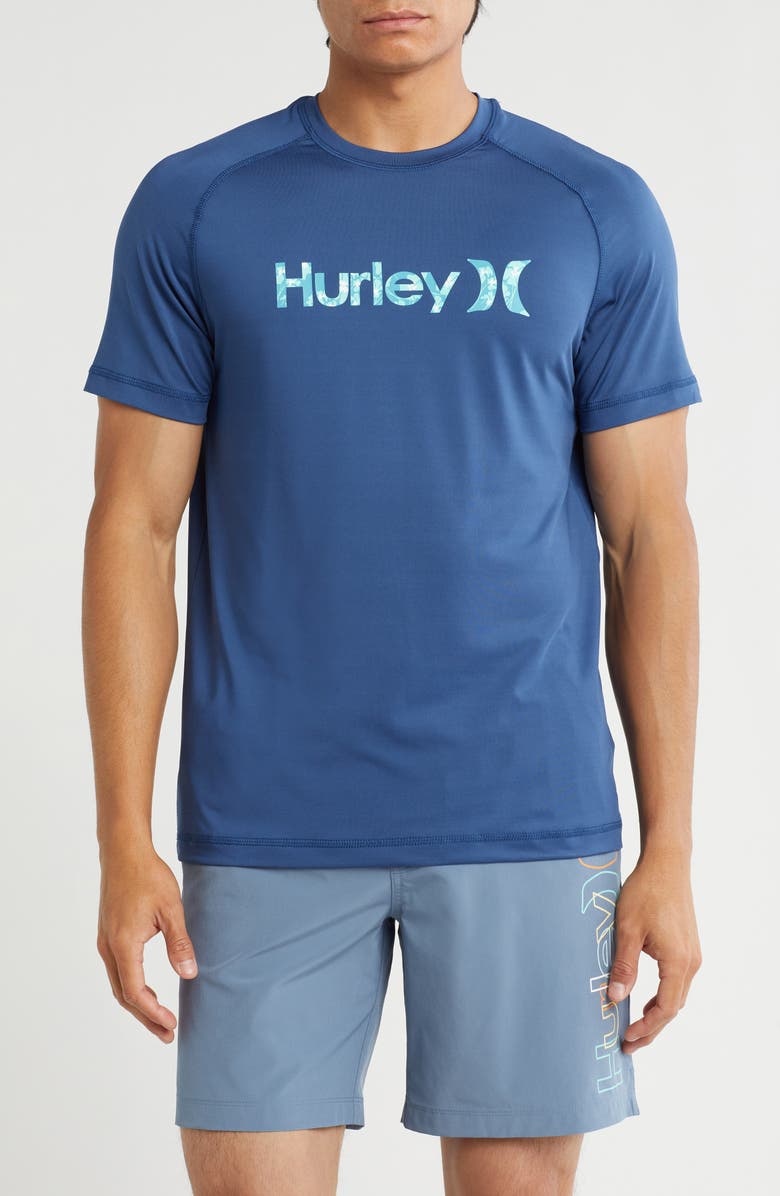 Hurley Short Sleeve UPF 50+ Rashguard, Main, color, Submarine