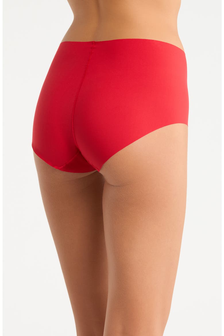Invisible Edge Briefs, Alternate, color, RED SALSA