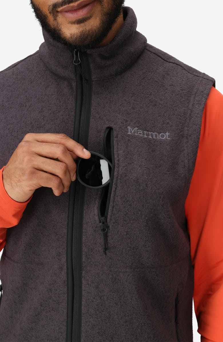 Marmot Drop Line Vest, Alternate, color, Black Heather
