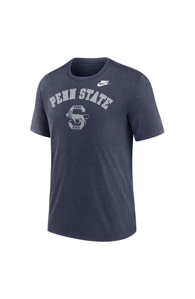 Nike Men's Nike Heather Navy Penn State Nittany Lions Legacy Arch Tri-Blend T-Shirt, Alternate, color, 