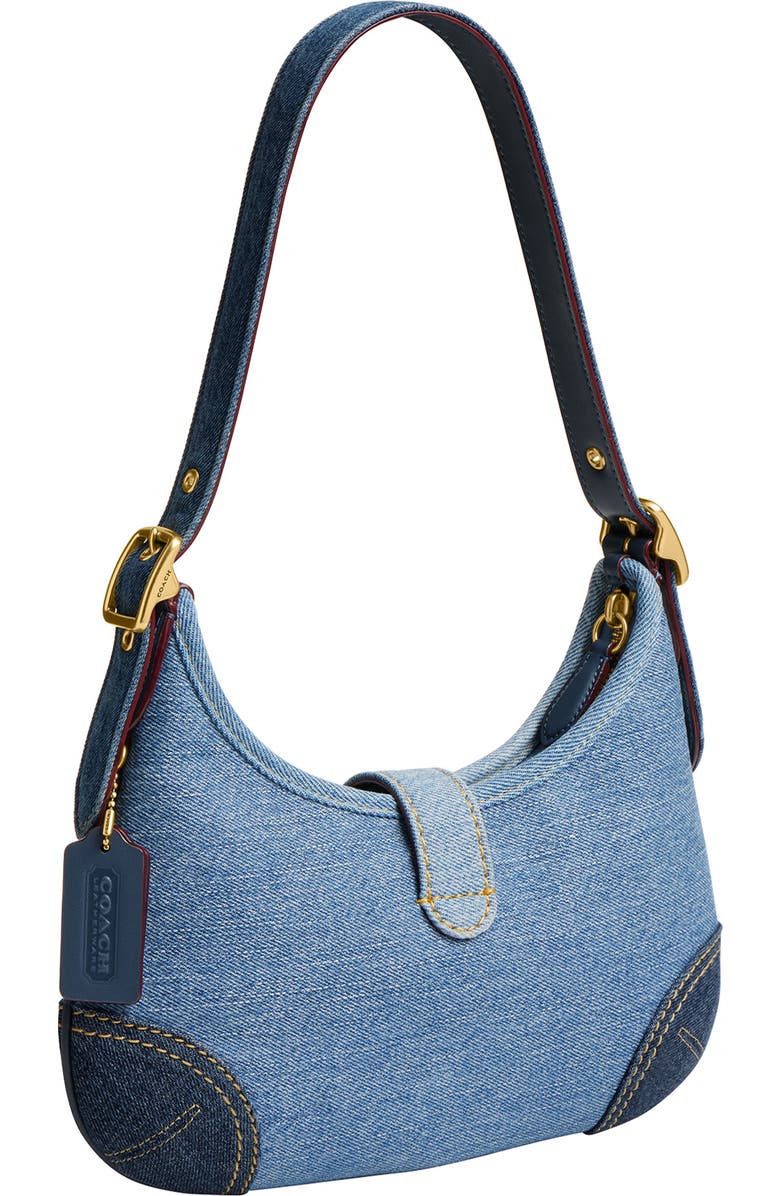 COACH The Originals Denim Shoulder Bag, Alternate, color,