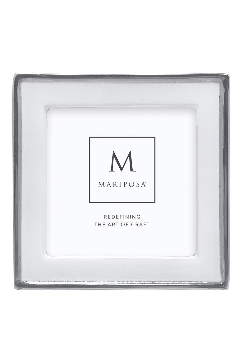 Signature Enamel Picture Frame, Main, color, WHITE
