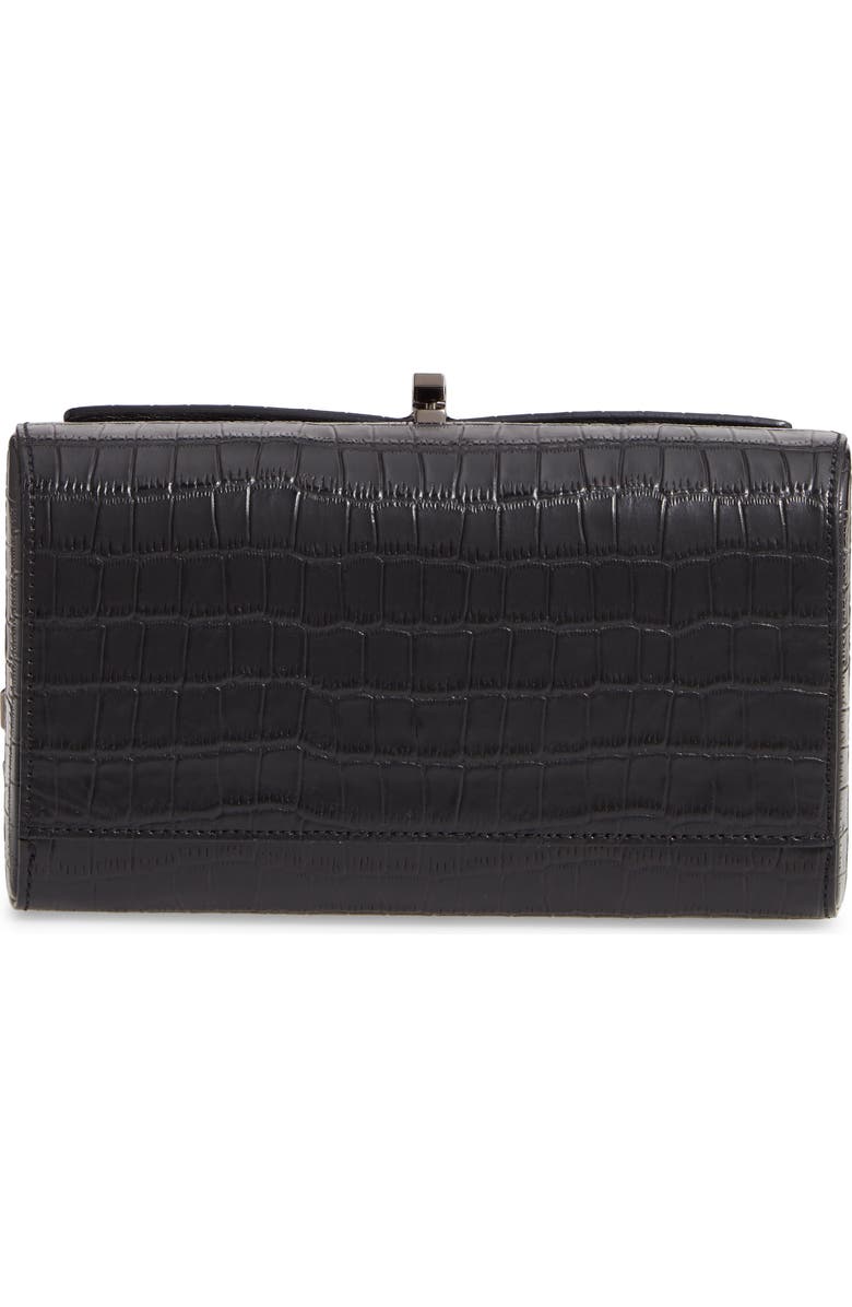 the VOLON PO Trunk Leather Shoulder Bag, Alternate, color,