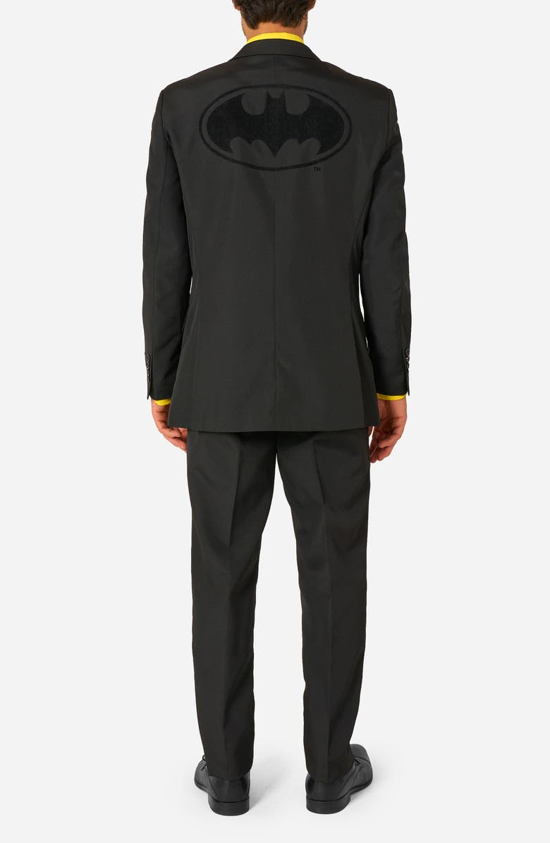 OppoSuits The Batman Slim Fit Two-Piece Suit & Tie Set, Alternate, color, Black