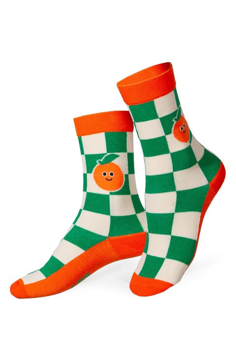 Kids' Orange Juice 3D Crew Socks