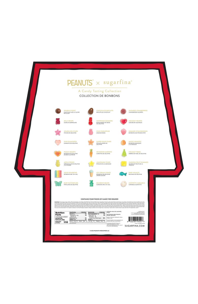 sugarfina Peanuts Snoopy's House Advent Calendar, Alternate, color, 