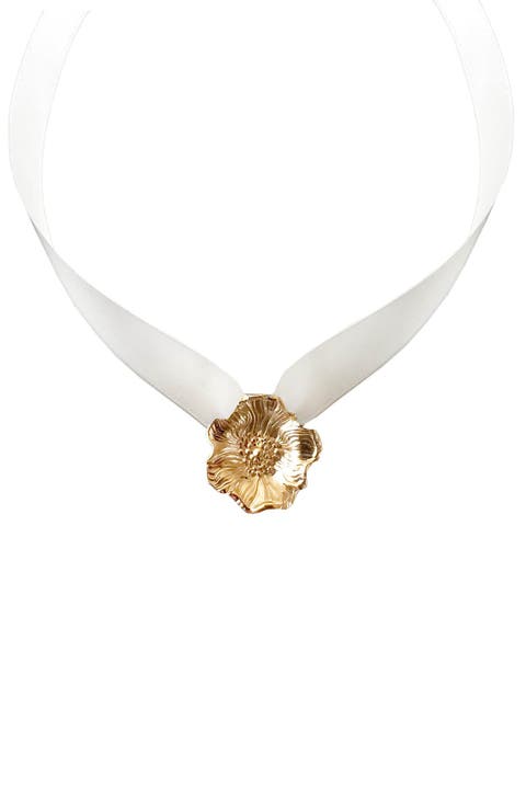 Poppy Ribbon Choker