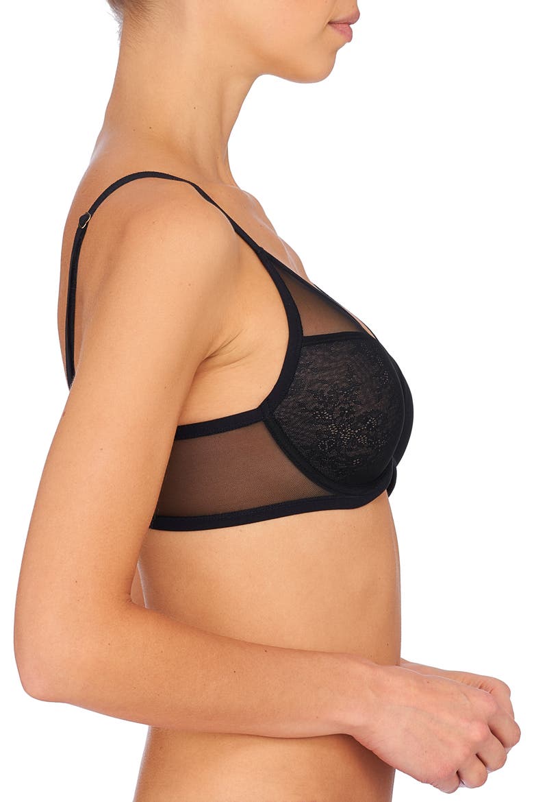 Escape Spacer Underwire T-Shirt Bra, Alternate, color, BLACK / CAFE