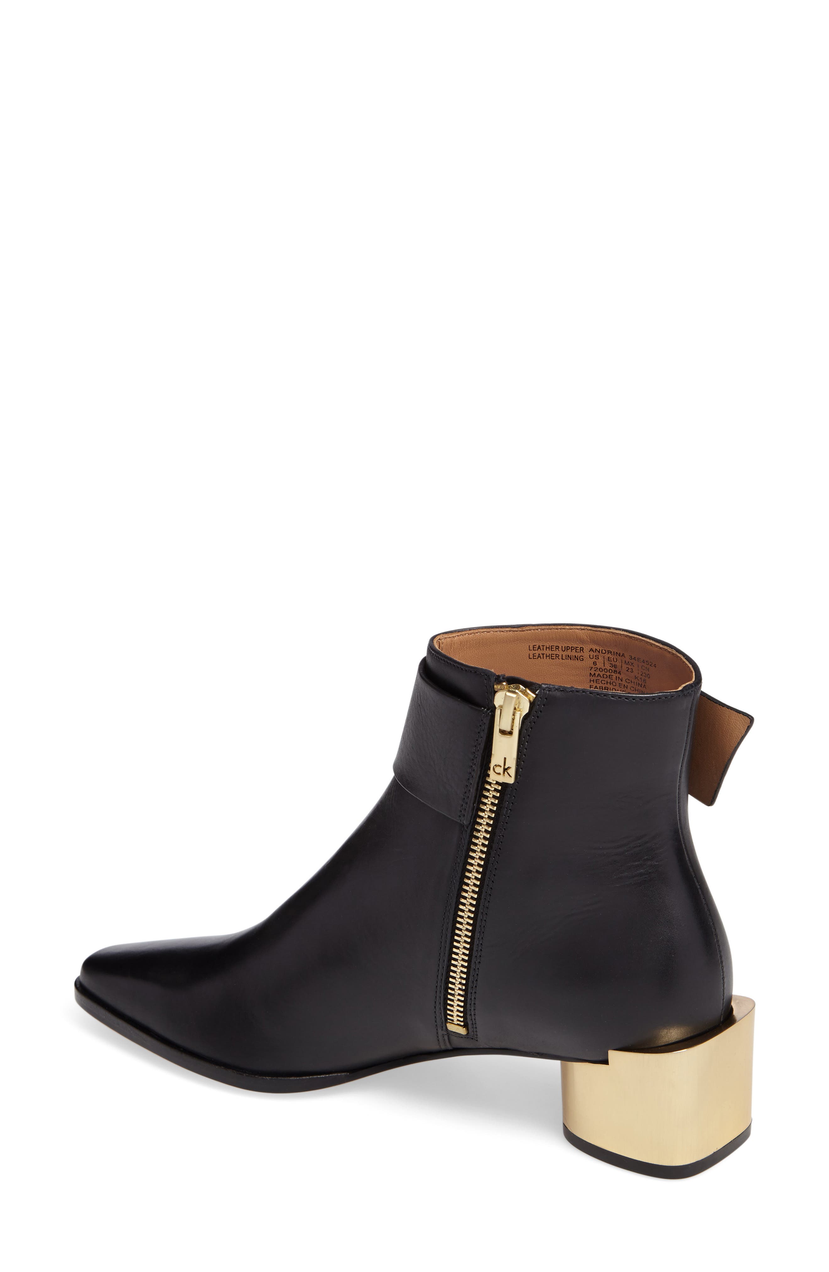 Calvin Klein Andrina Buckle Bootie, Alternate, color, 