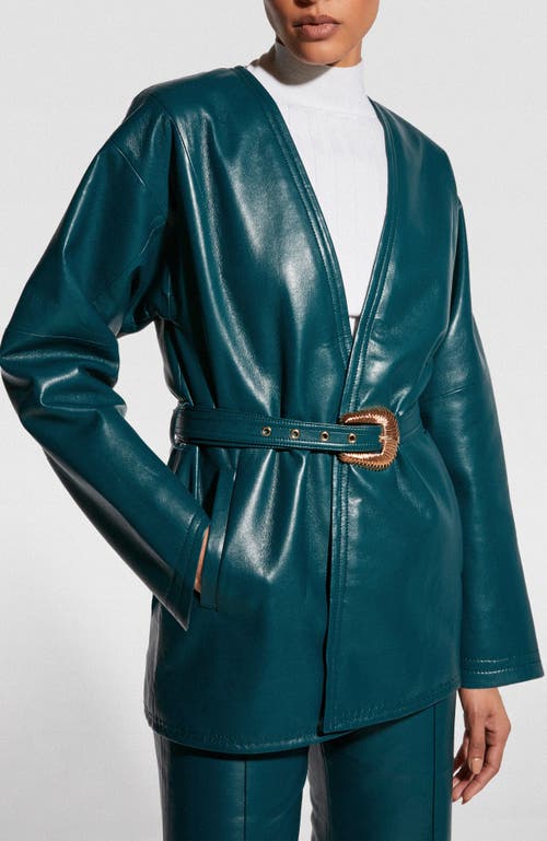 As By Df Jasper Recycled Leather Coat In Fuel