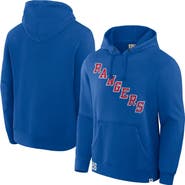 FANATICS Men's Fanatics Royal New York Rangers Decades Collection Tradition Fleece Pullover Hoodie
