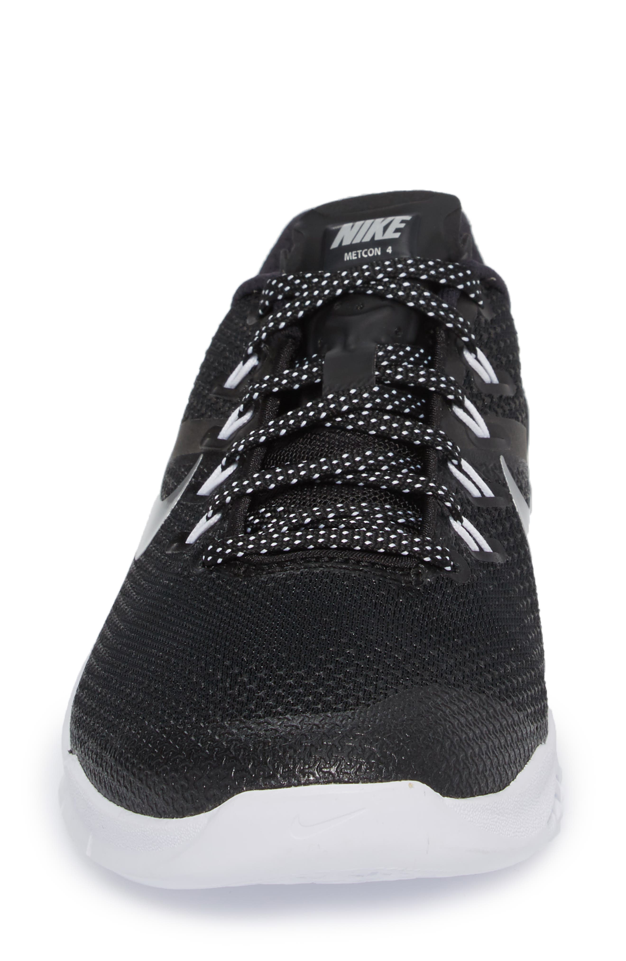 Metcon 4 Training Shoe, Alternate, color, 1 BLACK/M SILV