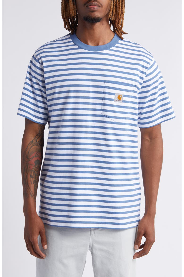 Seidler Stripe Logo Pocket T-Shirt, Main, color, SEIDLER STRIPE SORR
