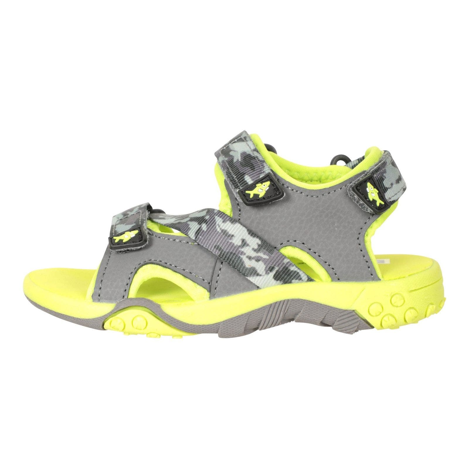 Childrens/Kids Seaside Camo Sandals, Alternate, color, Gray