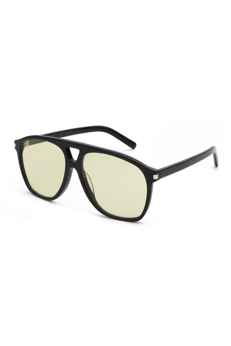 Toronto Aviator Sunglasses, Alternate, color, Black/Yellow