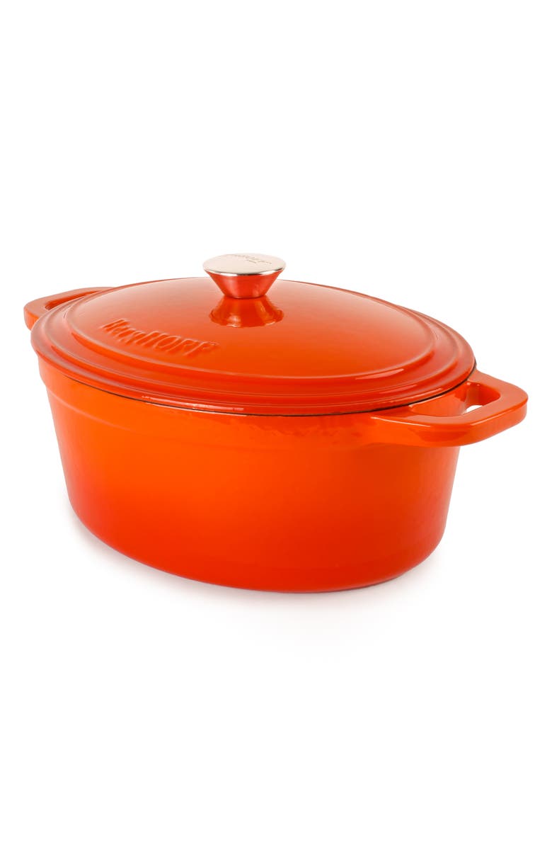 BergHOFF Neo 4-Piece Cast Iron Cookware, Alternate, color, Orange