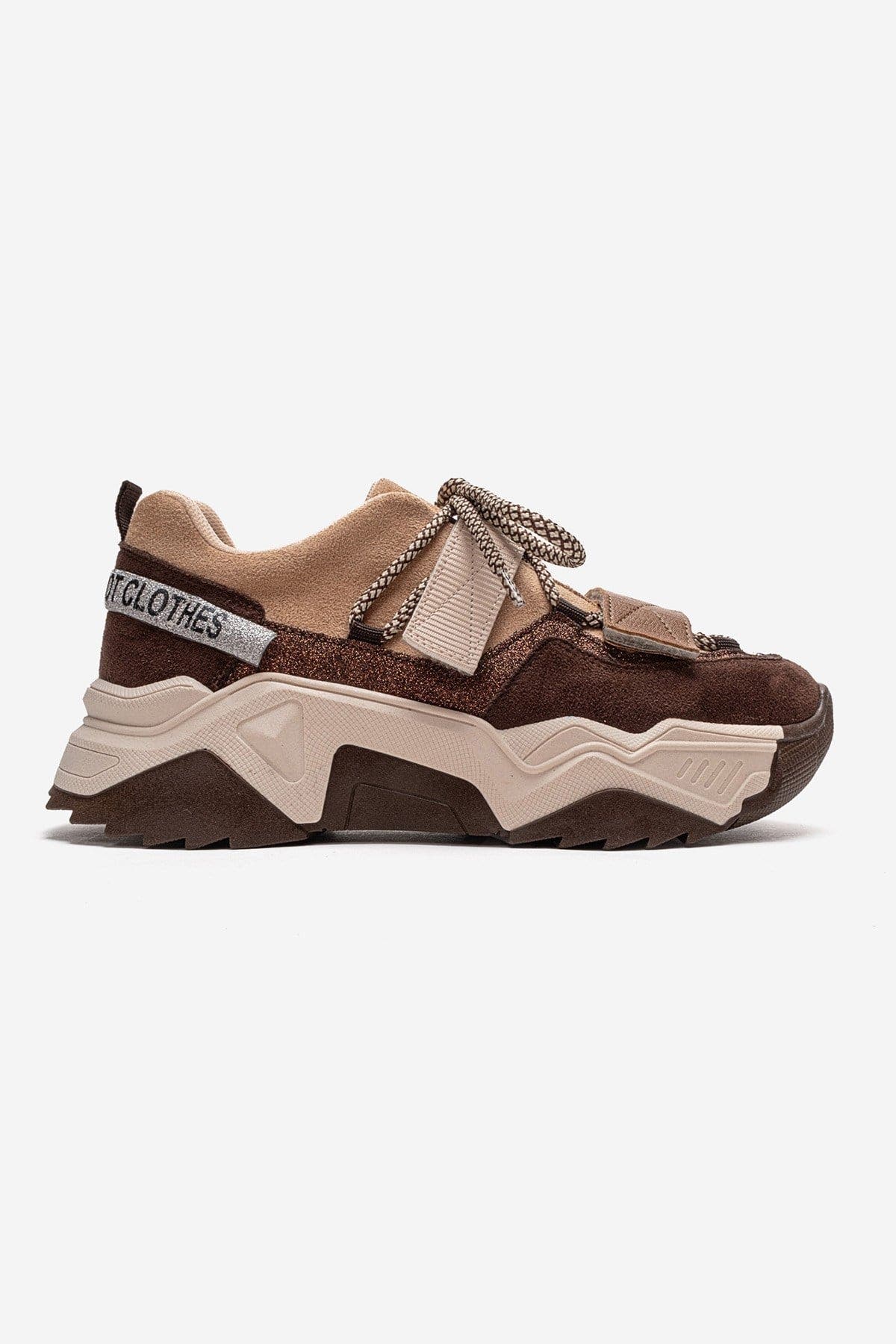 Lulen Velcro Sport Sneakers, Alternate, color, Brown Suede