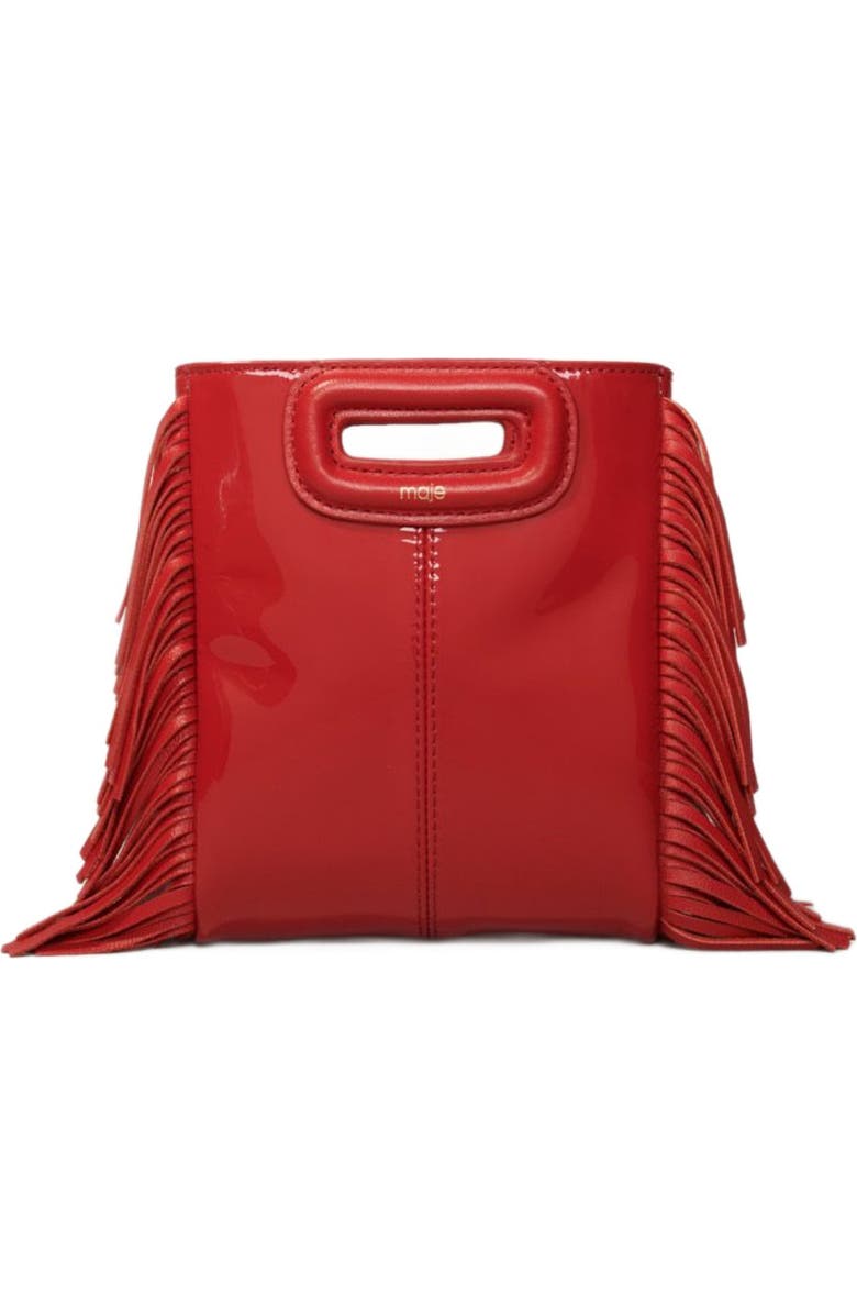 maje Patent leather Mini M Bag, Main, color,