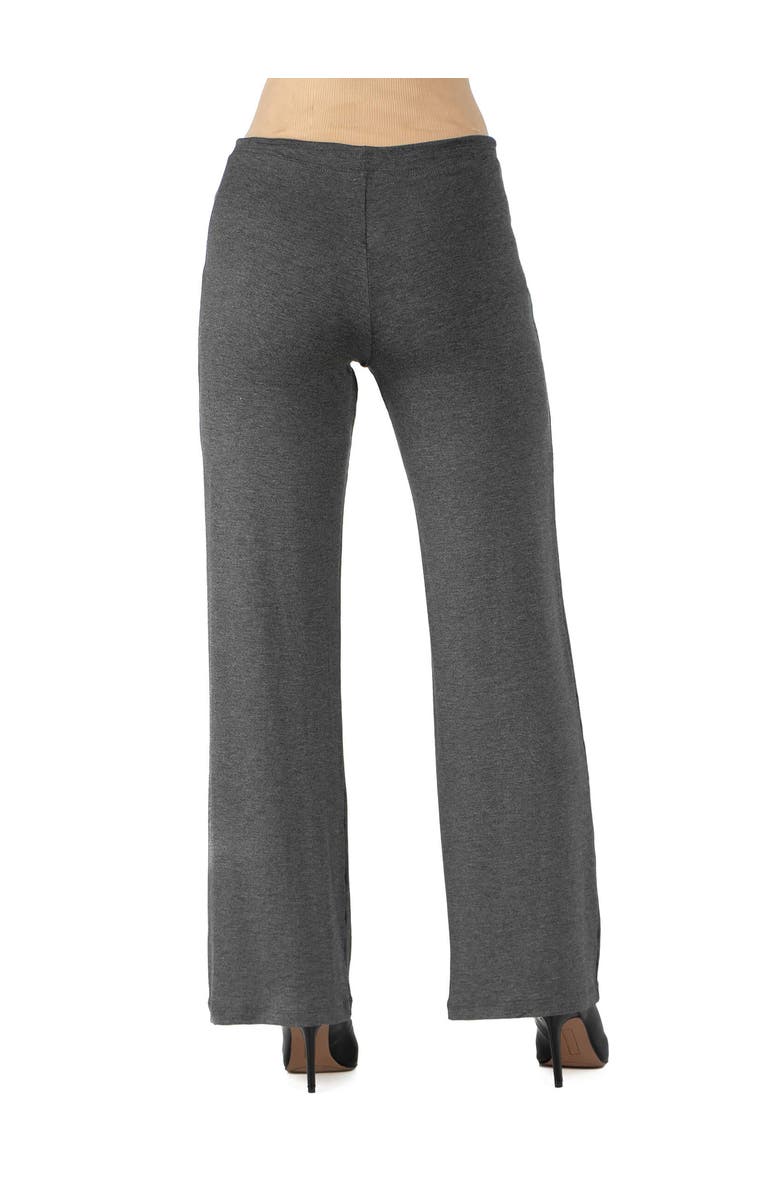 24seven Comfort Apparel Maternity Drawstring Lounge Pants, Alternate, color, Smoke