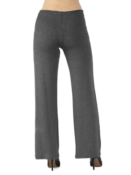 24seven Comfort Apparel Maternity Drawstring Lounge Pants In Black