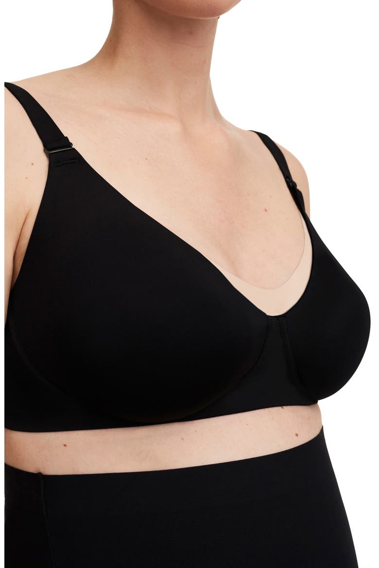Pure Wireless Unlined Maternity/Nursing Bra, Alternate, color, BLACK-11