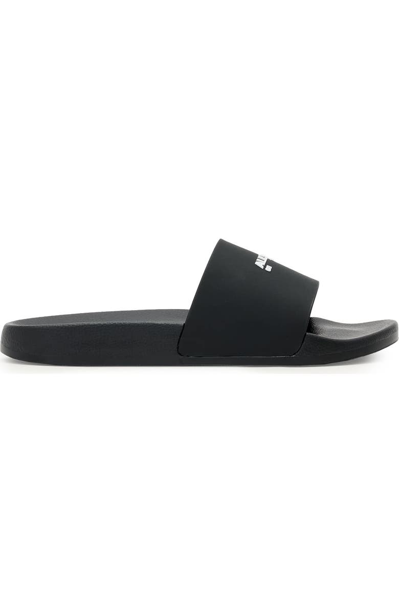 AllSaints Date Slide Sandal, Alternate, color, Black