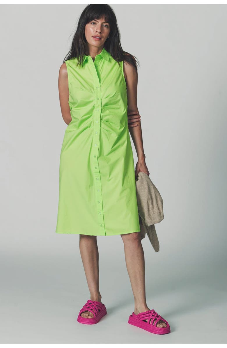 The Shirt The Ashley Dress, Alternate, color, Lime
