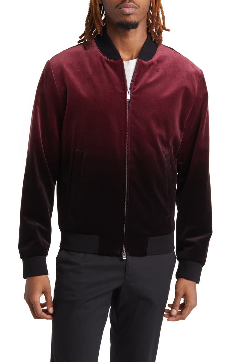BOSS Hanry Ombré Bomber Jacket, Alternate, color, 