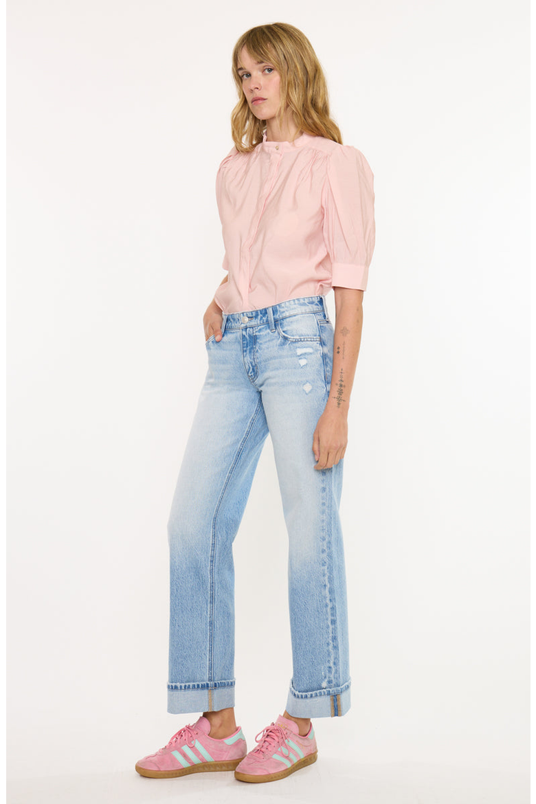 Passion Essentials Low Rise Straight Jeans, Alternate, color, Light Wash
