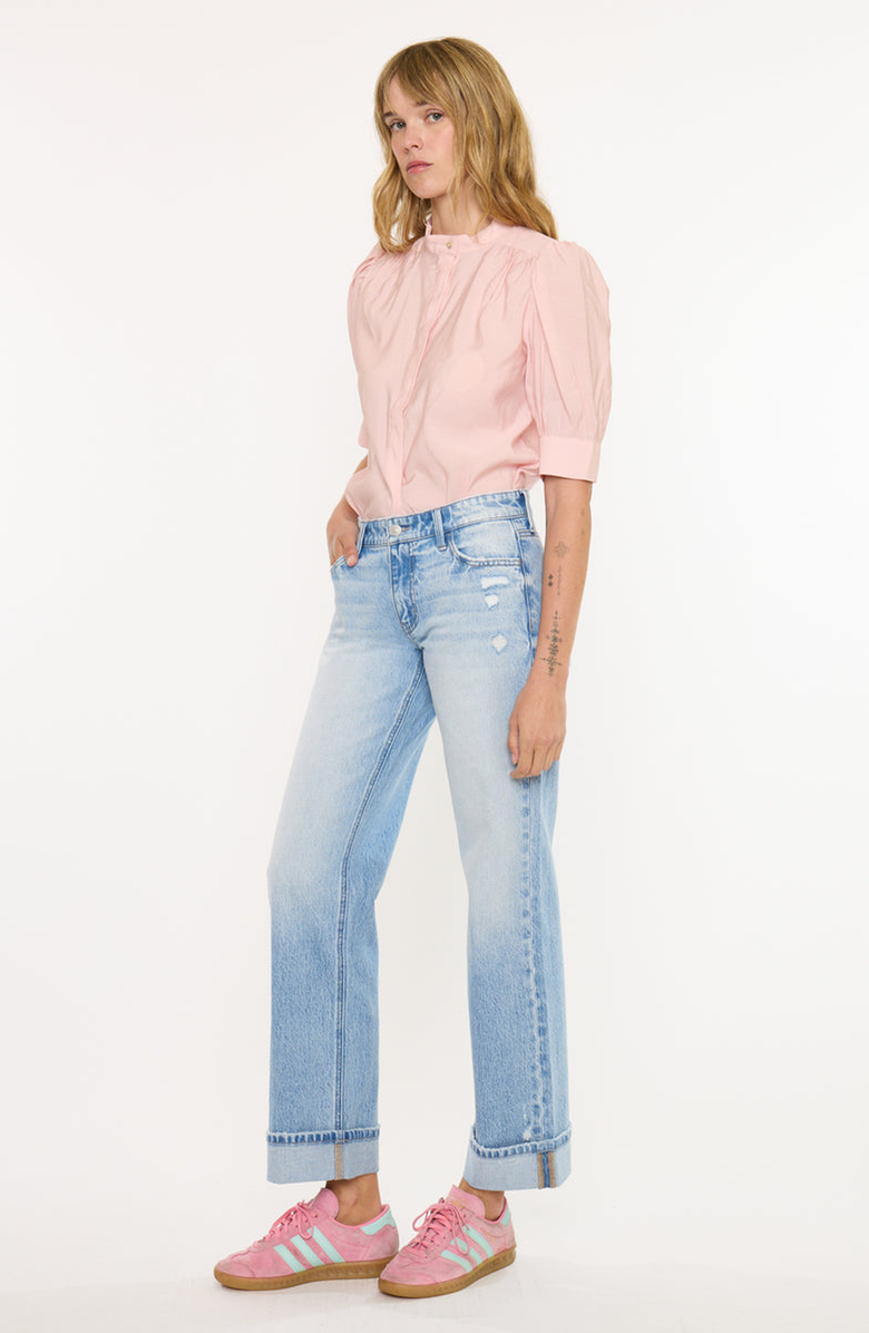 KanCan Essentials Passion Essentials Low Rise Straight Jeans, Alternate, color, Light Wash