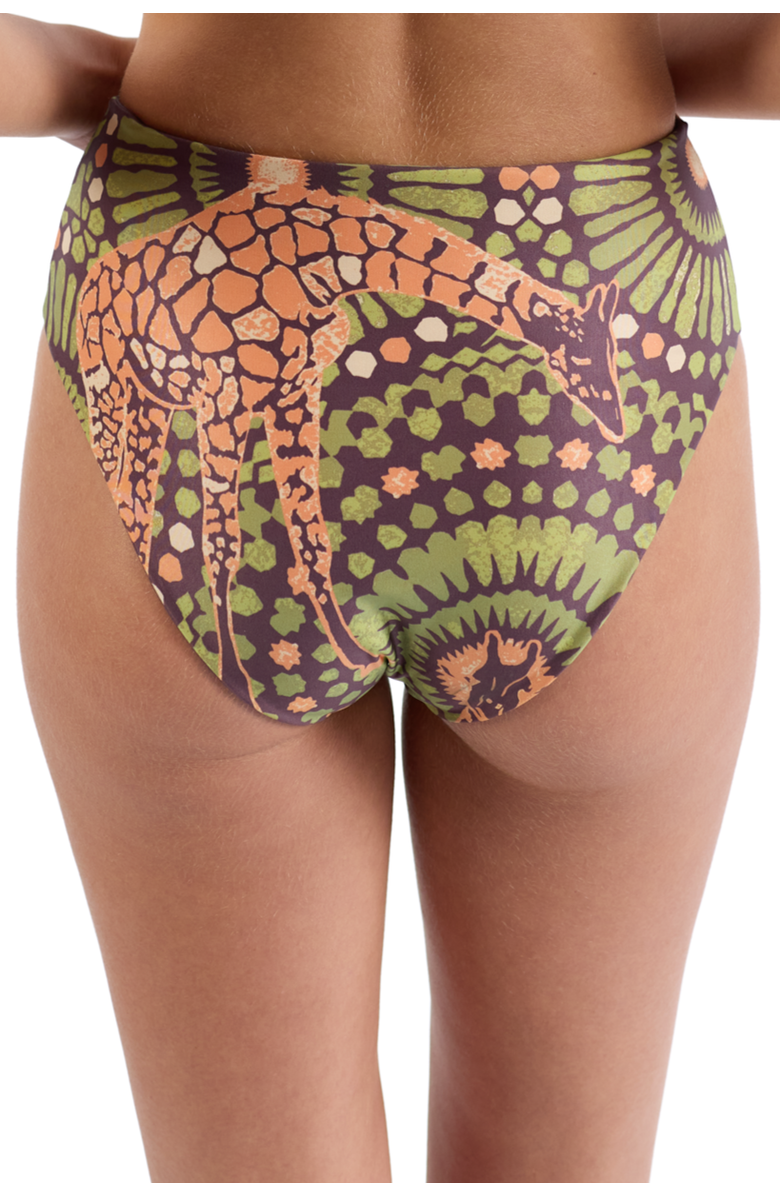 Kenny Flowers The Africa - High Waist Bikini Bottom Reversible, Alternate, color, Brown