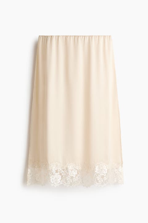 Lace-trimmed Skirt