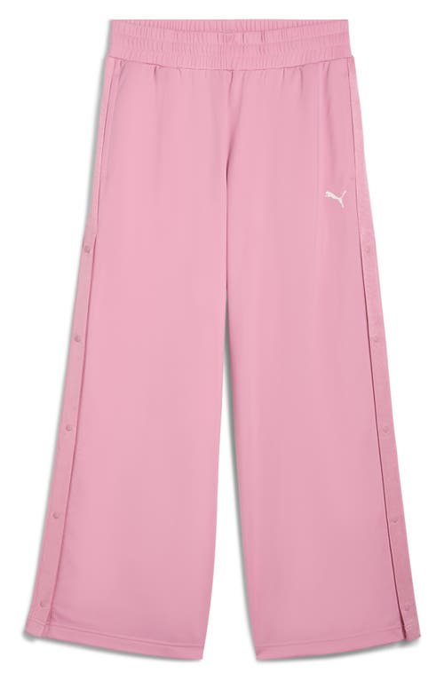 Puma Low Rise Popper Side Snap Pants In Pink