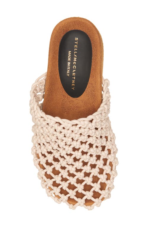 Stella Mccartney Terra Crochet Mules In Greggio