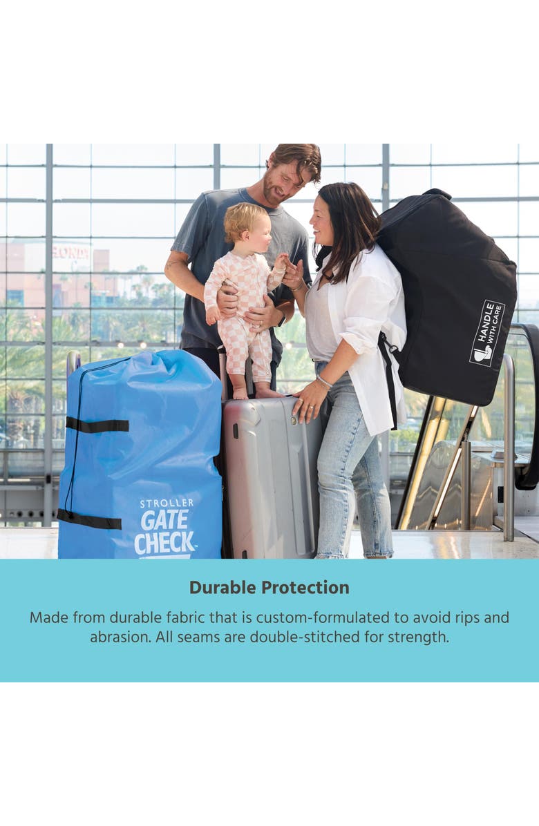 J.L Childress J.L. Childress Gate Check Bag for Single & Double Strollers, Neon Yellow, Height 46", Alternate, color, Neon Blue