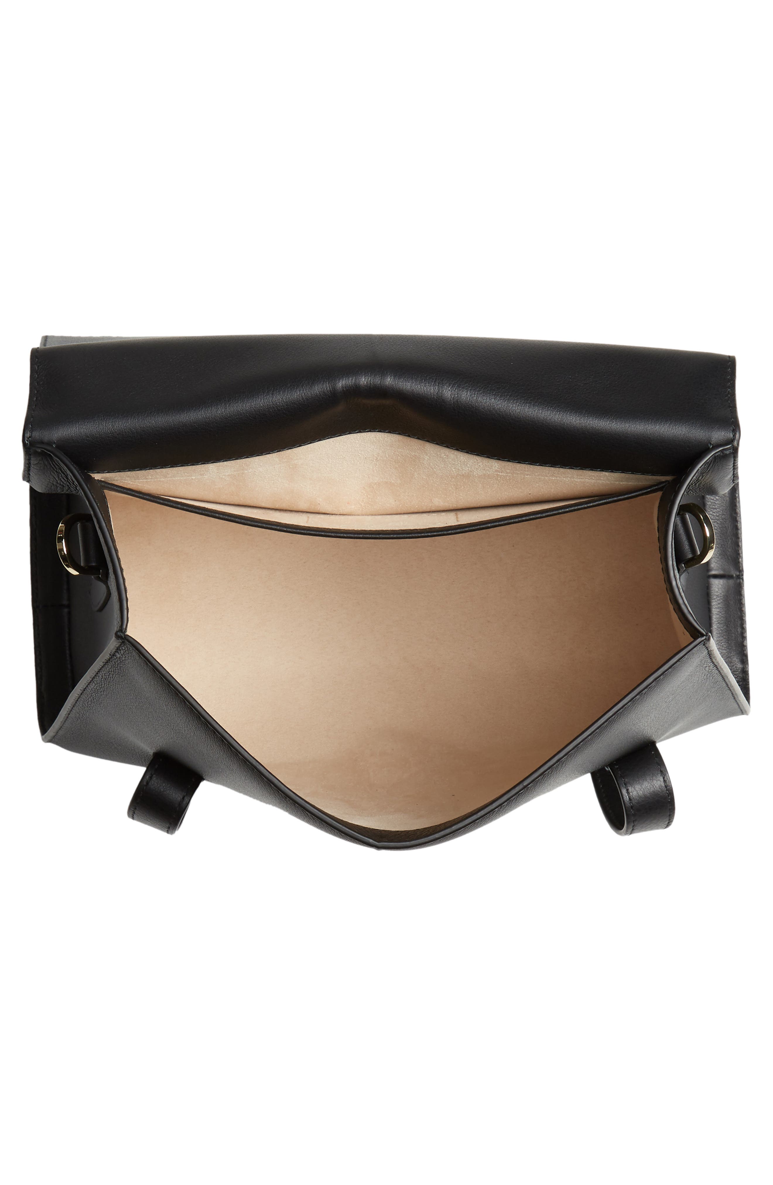 Strathberry Midi Allegro Calfskin Leather Satchel, Alternate, color, 